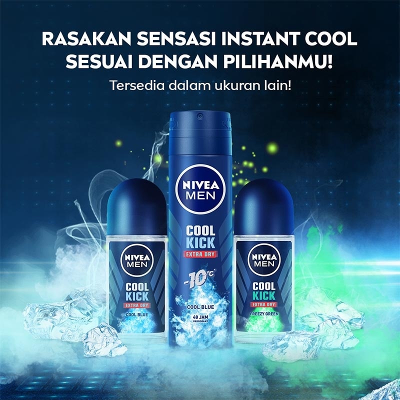 Nivea Men Cool Kick Freezy Green Deo Roll On 50ml