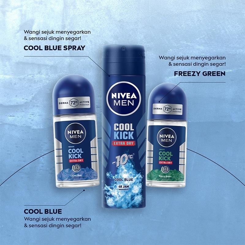 Nivea Men Cool Kick Freezy Green Deo Roll On 50ml