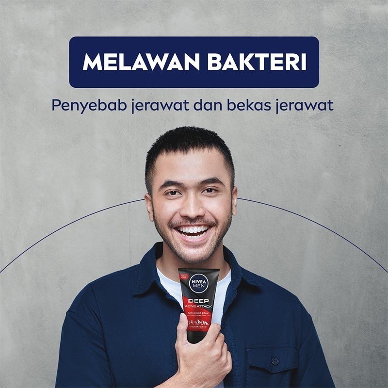 Nivea Men Deep Acne Oil Clear Facial Clear 100ml - Melawan Jerawat