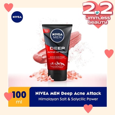 NIVEA Nivea Men Deep Acne Attack F/Wash 100ml