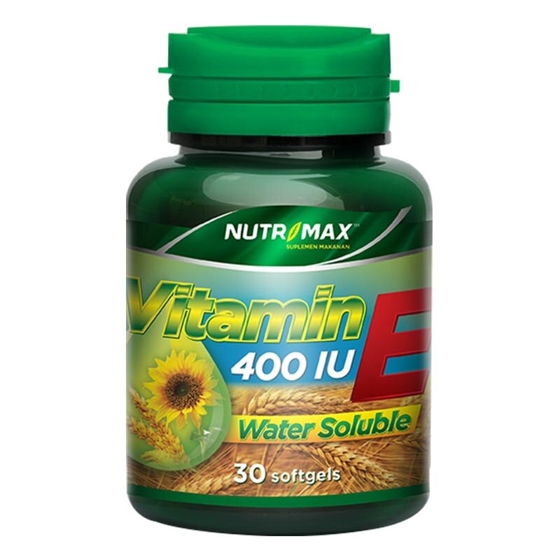 Nutrimax Vitamin E 400 IU Water Soluble 30 Softgel