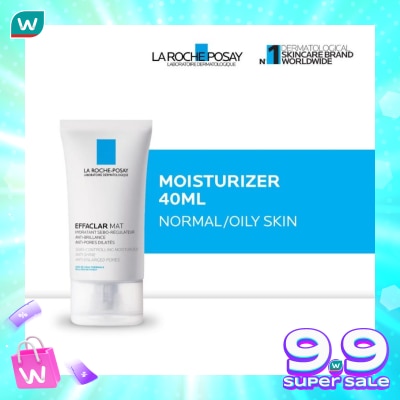 LA ROCHE POSAY Effaclar Mat Moisturizer 40ml - Pelembab Wajah Matte Kulit Normal/ Berminyak 40ml