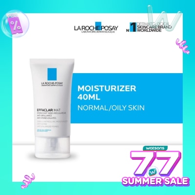 LA ROCHE POSAY Effaclar Mat Moisturizer 40ml - Pelembab Wajah Matte Kulit Normal/ Berminyak 40ml