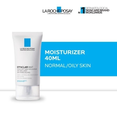 LA ROCHE POSAY Effaclar Mat Moisturizer 40ml - Pelembab Wajah Matte Kulit Normal/ Berminyak 40ml