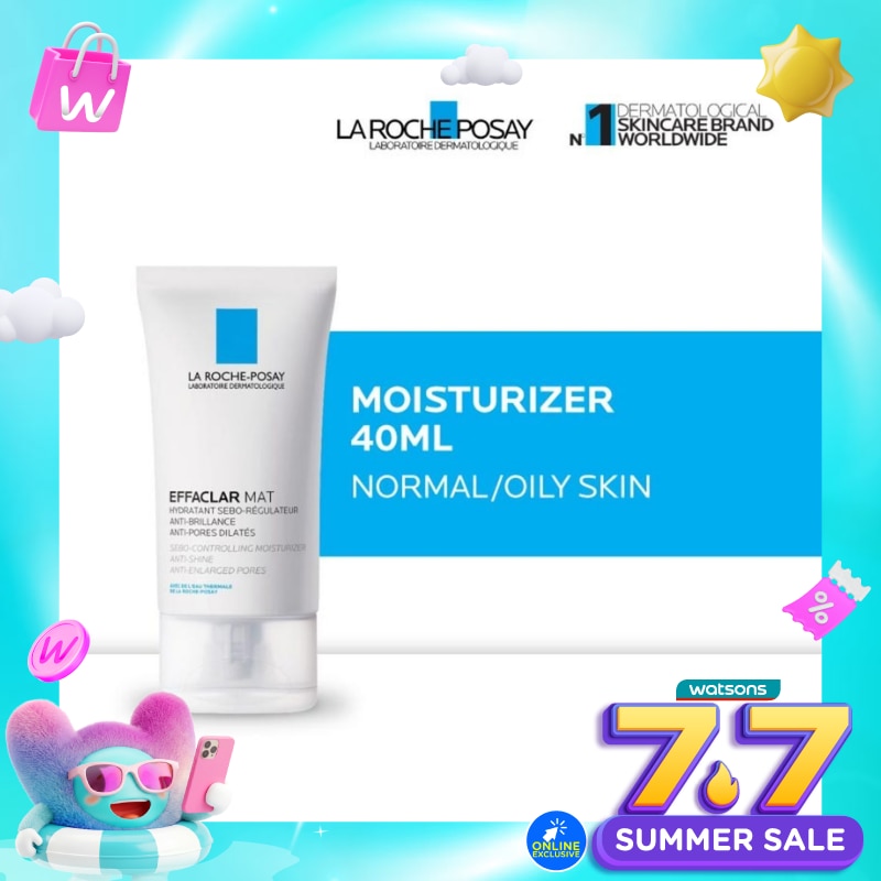 Effaclar Mat Moisturizer 40ml - Pelembab Wajah Matte Kulit Normal/ Berminyak 40ml