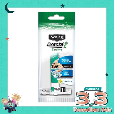 Schick Schick Exacta 2 Sensitive Hanger Hijau