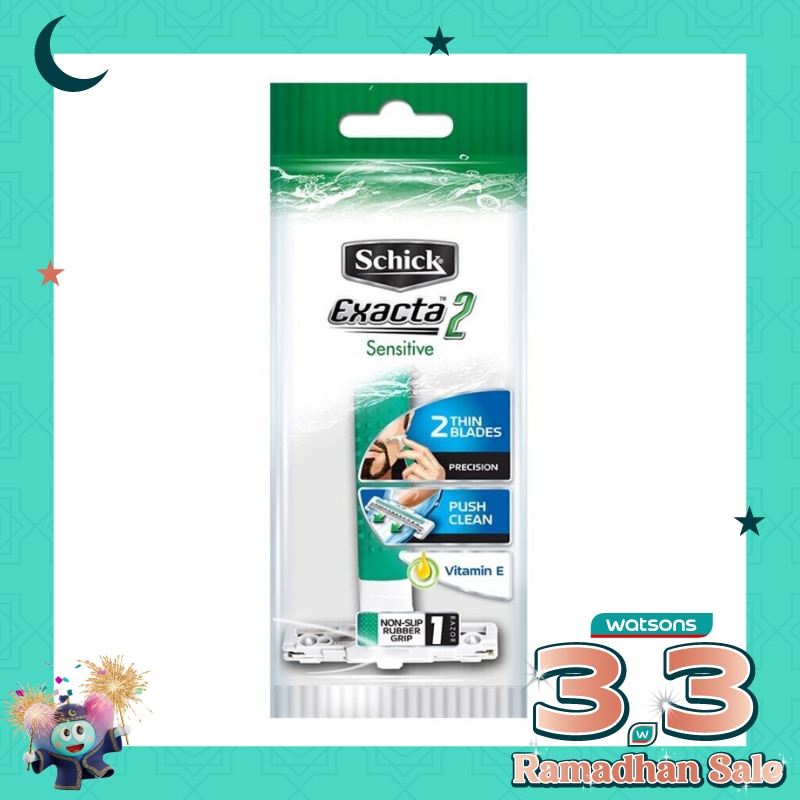 Schick Exacta 2 Sensitive Hanger Hijau