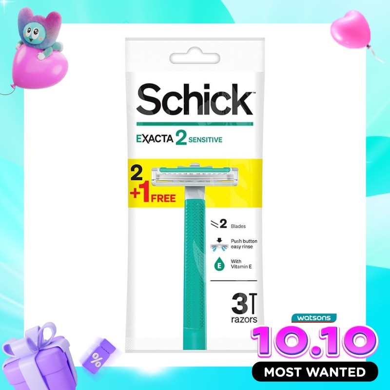 Schick Exacta 2 Sensitive Hanger Hijau image