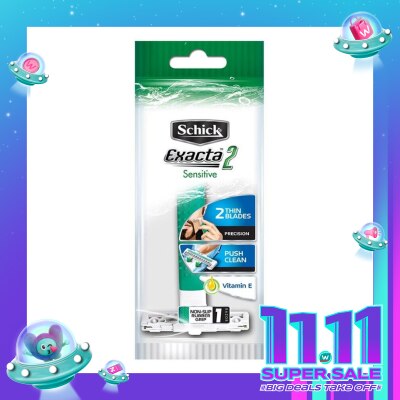 SCHICK Schick Exacta 2 Sensitive Hanger Hijau