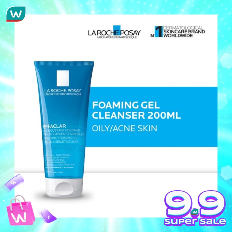 Effaclar Foaming Gel Cleanser 200ml - Facial Wash Kulit Jerawat/ Berminyak 200ml