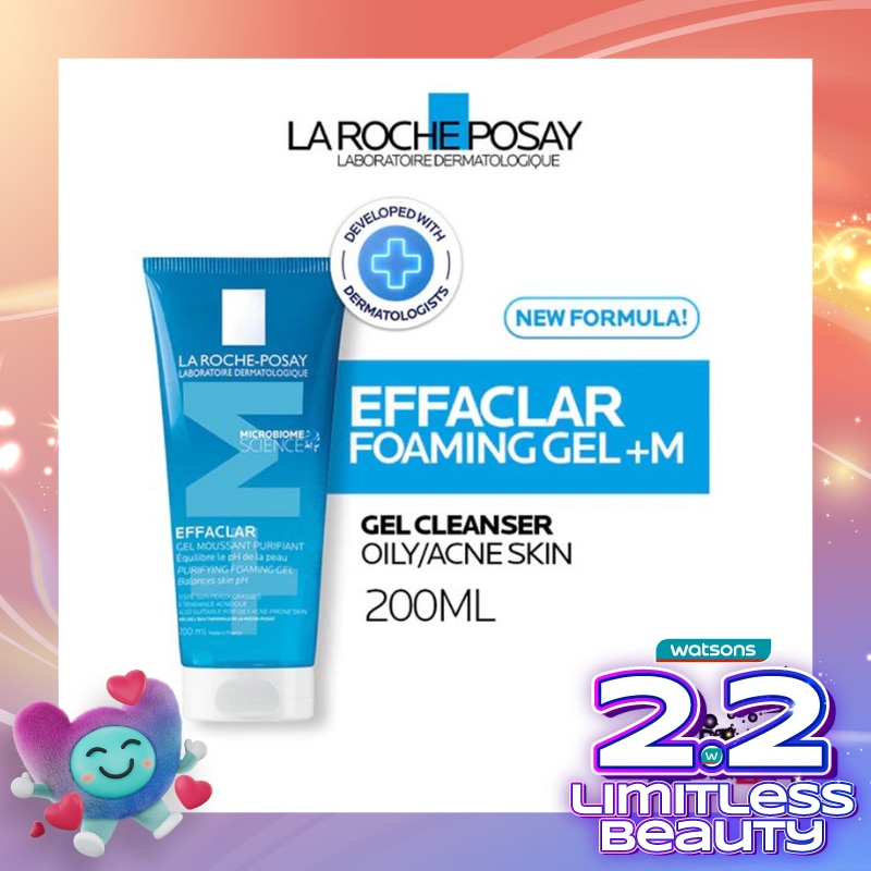 Effaclar Foaming Gel Cleanser 200ml - Facial Wash Kulit Jerawat/ Berminyak 200ml