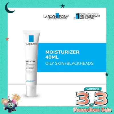 LA ROCHE POSAY Effaclar K+ Moisturizer 40ml - Pelembab Wajah Kulit Berminyak/ Blackheads 40ml