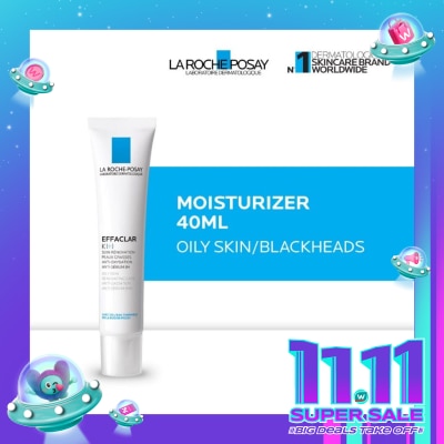 LA ROCHE POSAY Effaclar K+ Moisturizer 40ml - Pelembab Wajah Kulit Berminyak/ Blackheads 40ml