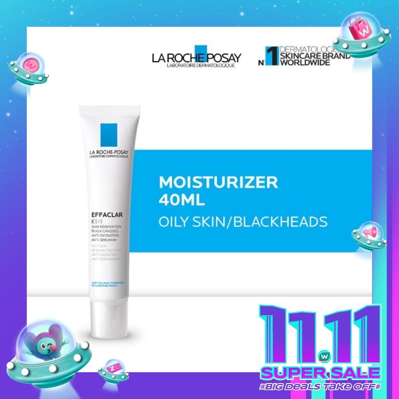 Effaclar K+ Moisturizer 40ml - Pelembab Wajah Kulit Berminyak/ Blackheads 40ml