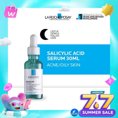LA ROCHE POSAY - Effaclar Salicyclic Acid Serum 30ml - Serum Wajah Kulit Jerawat/ Berminyak 30ml