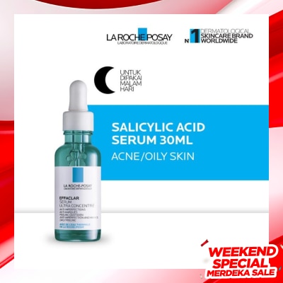 LA ROCHE POSAY Effaclar Salicyclic Acid Serum 30ml - Serum Wajah Kulit Jerawat/ Berminyak 30ml