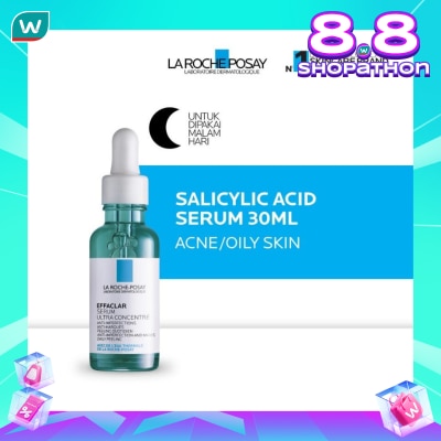 LA ROCHE POSAY Effaclar Salicyclic Acid Serum 30ml - Serum Wajah Kulit Jerawat/ Berminyak 30ml