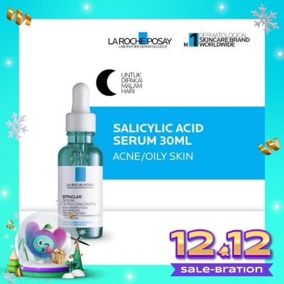 LA ROCHE POSAY Effaclar Salicyclic Acid Serum 30ml - Serum Wajah Kulit Jerawat/ Berminyak 30ml