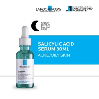 LA ROCHE POSAY Effaclar Salicyclic Acid Serum 30ml - Serum Wajah Kulit Jerawat/ Berminyak 30ml