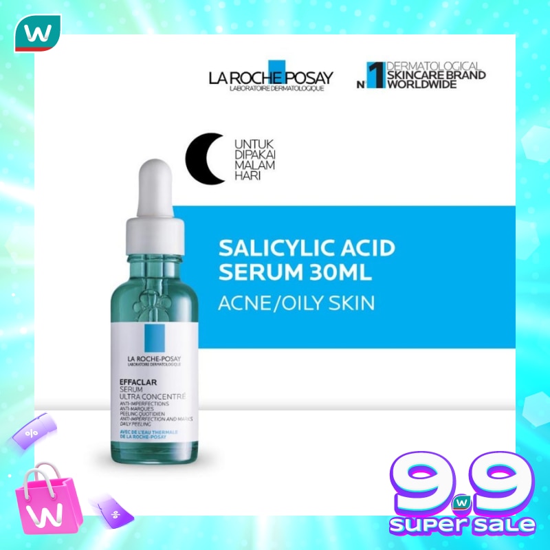 Effaclar Salicyclic Acid Serum 30ml - Serum Wajah Kulit Jerawat/ Berminyak 30ml
