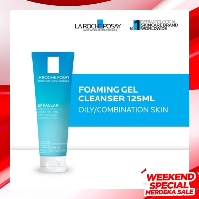 LA ROCHE POSAY Effaclar Foaming Cleanser 125ml - Facial Wash Kulit Berminyak/ Kombinasi 125ml