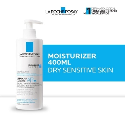 LA ROCHE POSAY Lipikar Baume AP+M Balm 400ml- Face/ Body Moisturizer Kulit Alergi/ Sensitif/ Kering 400ml