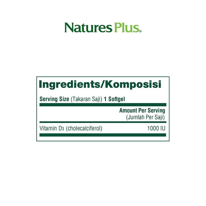 Vitamin D3 1000 IU Softgel 180'S