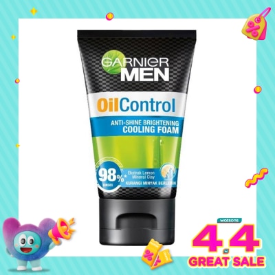 GARNIER - Men Turbolight Oil Control Cooling Foam - 100ml