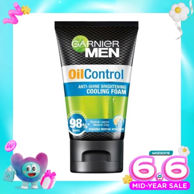 GARNIER - Men Turbolight Oil Control Cooling Foam - 100ml