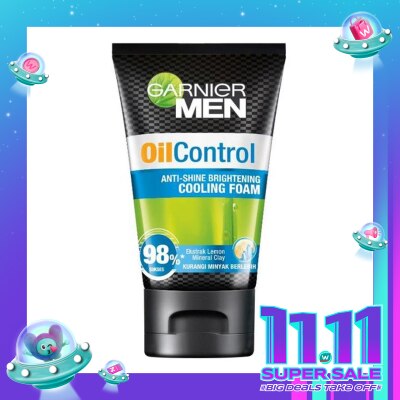 GARNIER Men Turbolight Oil Control Cooling Foam - 100ml