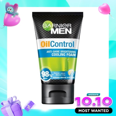 GARNIER Men Turbolight Oil Control Cooling Foam 100ml image