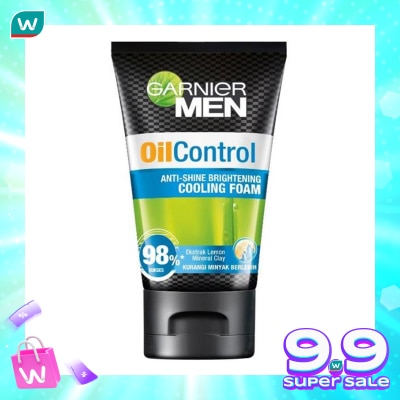 GARNIER Men Turbolight Oil Control Cooling Foam - 100ml