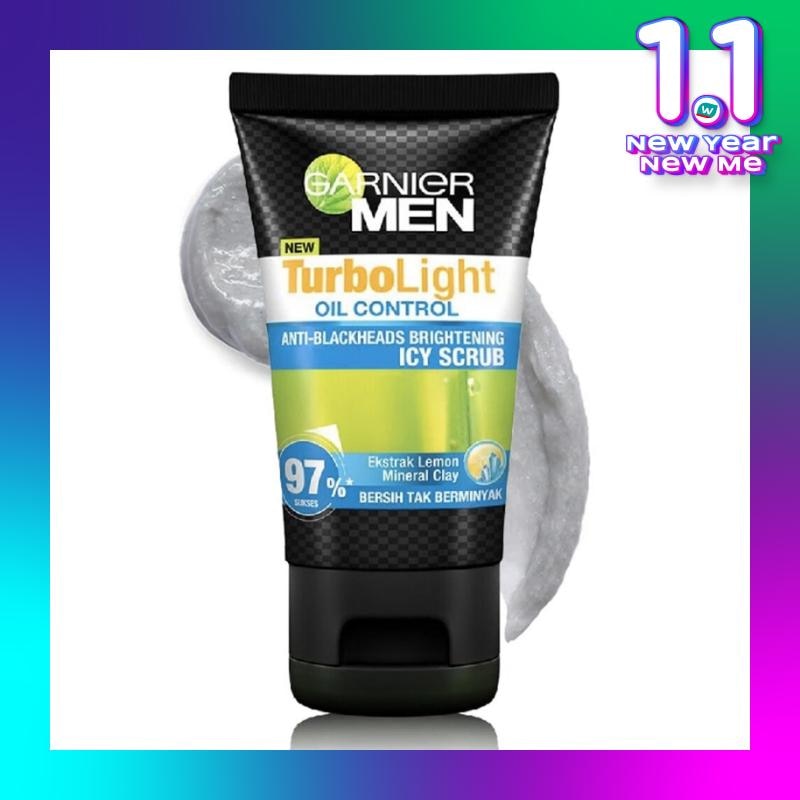 Men Turbolight Oil Control Icy Scrub Skin Care - 100ml