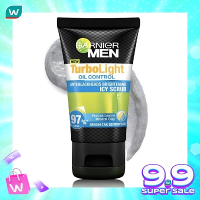 GARNIER Men Turbolight Oil Control Icy Scrub Skin Care - 100ml