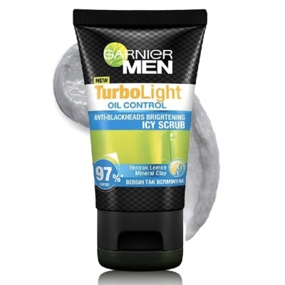 GARNIER Men Turbolight Oil Control Icy Scrub Skin Care - 100ml