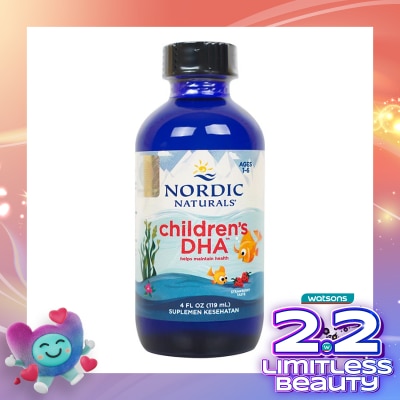 NORDIC Children's DHA Strawberry 60 ml