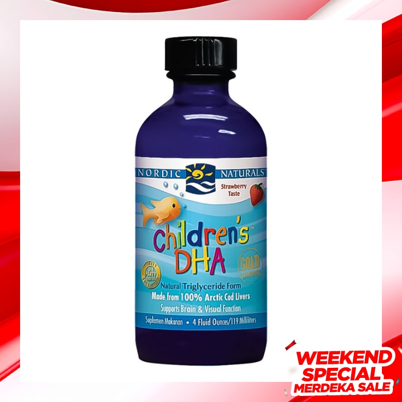 Nordic Naturals Children’s DHA Stroberi 4OZ