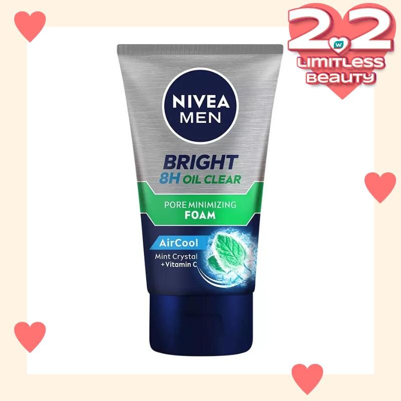 Promo Harga Nivea Men Facial Foam Bright Oil Clear Pore Minimizing Scrub 100 ml - Watsons