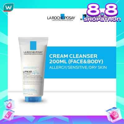 LA ROCHE POSAY Lipikar Syndet AP+ Cleanser 200ml - Facial/ Body Wash Kulit Alergi/ Sensitif/ Kering 200ml