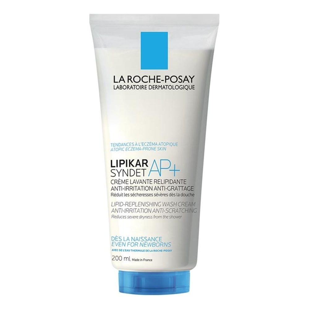 Lipikar Syndet AP+ Cleanser 200ml - Facial/ Body Wash Kulit Alergi/ Sensitif/ Kering 200ml