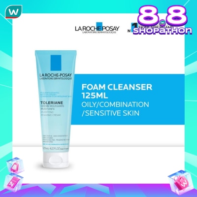 LA ROCHE POSAY Toleriane Foaming Cleanser 125ml - Facial Wash Kulit Berminyak/ Kombinasi/ Sensitif 125ml