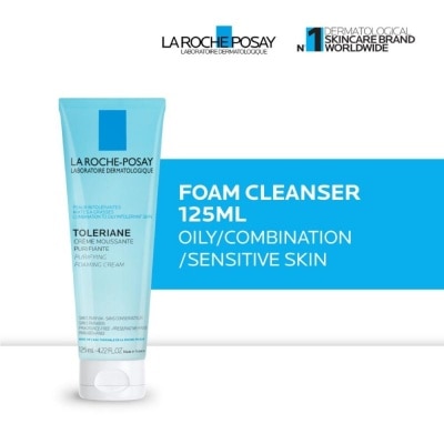 LA ROCHE POSAY Toleriane Foaming Cleanser 125ml - Facial Wash Kulit Berminyak/ Kombinasi/ Sensitif 125ml