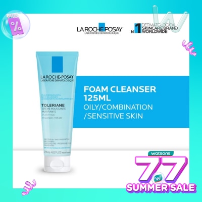 LA ROCHE POSAY Toleriane Foaming Cleanser 125ml - Facial Wash Kulit Berminyak/ Kombinasi/ Sensitif 125ml