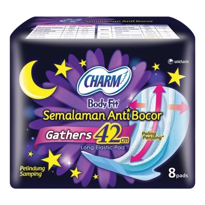 CHARM Body Fit Night Pel Samping 42cm 8S