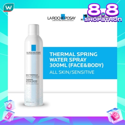 LA ROCHE POSAY Thermal Spring Water Mist 300ml All Skin/ Sensitive Skin For Face And Body - Spray Kulit Sensitif Untuk Wajah Dan Badan 300ml