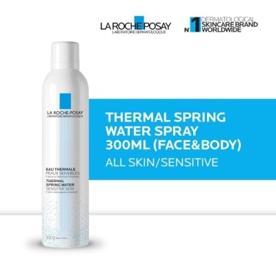 LA ROCHE POSAY Thermal Spring Water Mist 300ml All Skin/ Sensitive Skin For Face And Body - Spray Kulit Sensitif Untuk Wajah Dan Badan 300ml