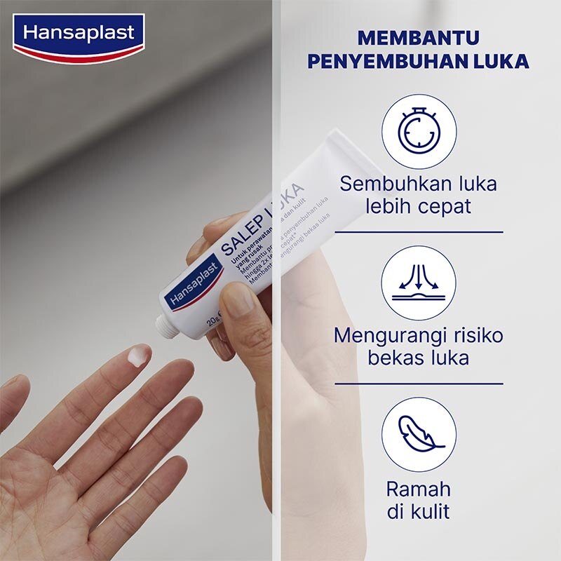 Hansaplast Salep Luka 20g - Salep Perawatan Luka & Kulit yang Rusak