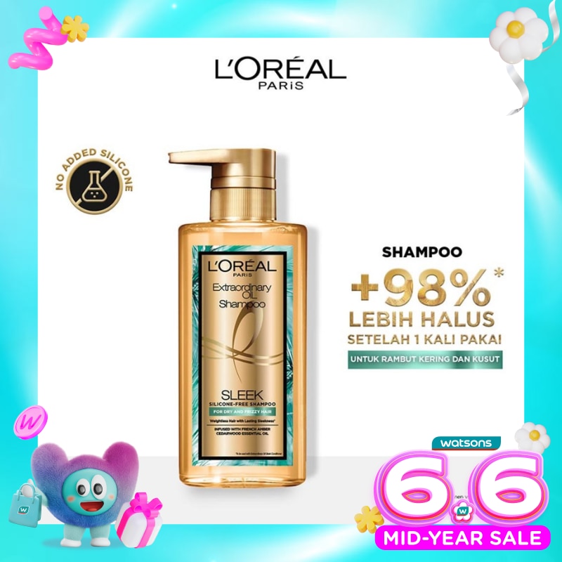 L'Oreal Paris Extraordinary Oil Shampoo Sleek 440ml
