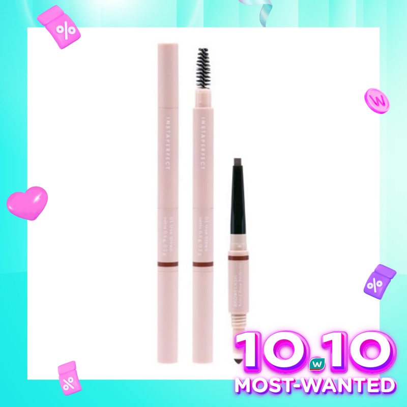 INSTAPERFECT Wardah Instaperfect Browflash 3- in-1 Brow Perfector 01 True Brown