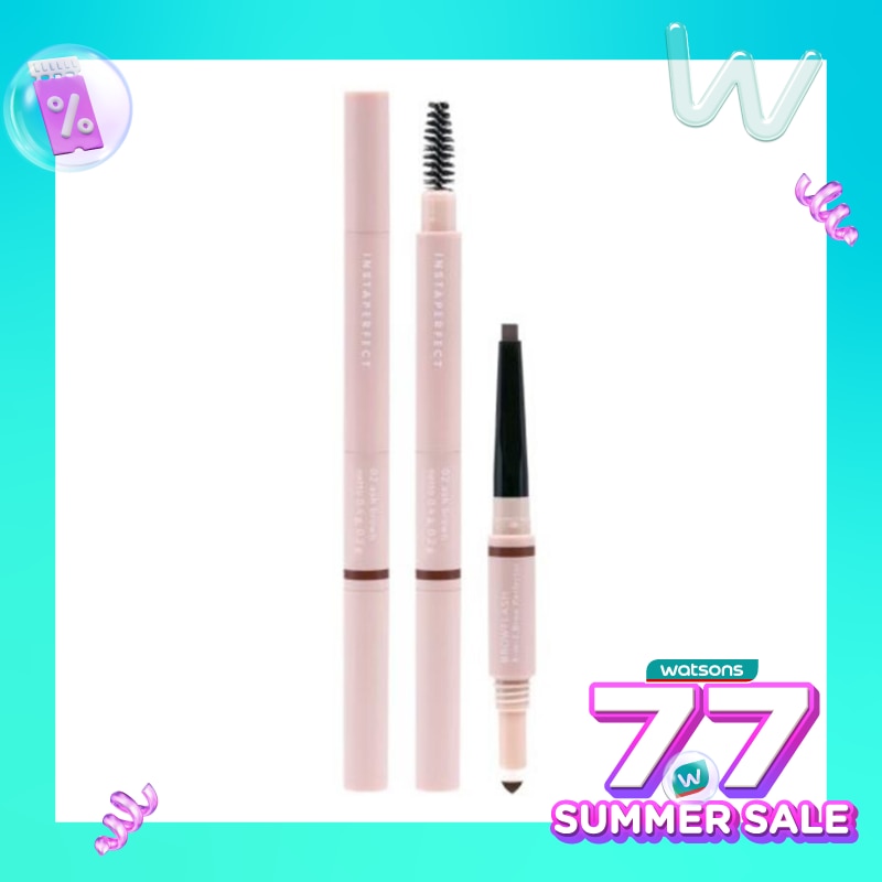 INSTAPERFECT Wardah Instaperfect Browflash 3- in-1 Brow Perfector 02 Ash Brown